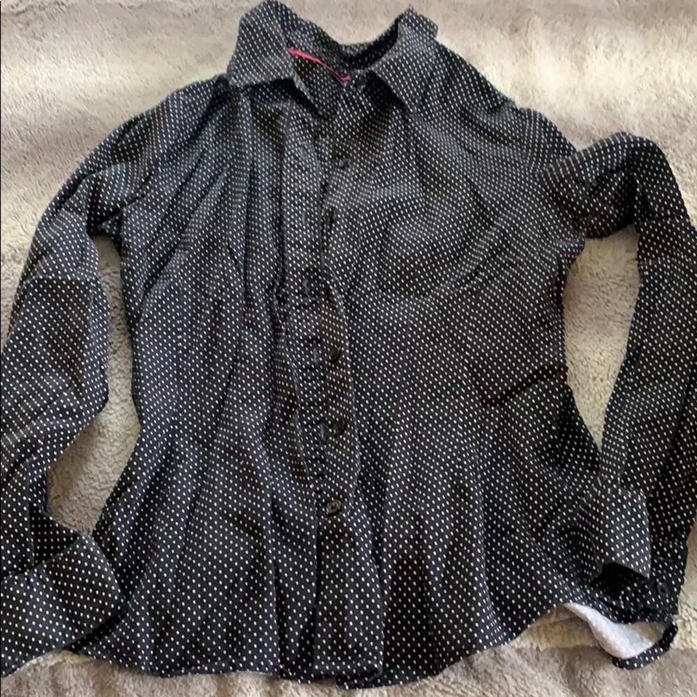 Vintage polka dot button up